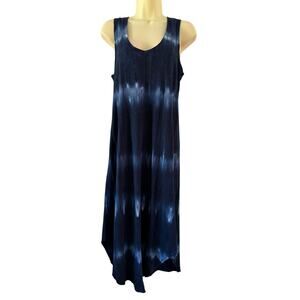 GAP Navy Blue Tie Dye Knit Dress Women’s Size Small